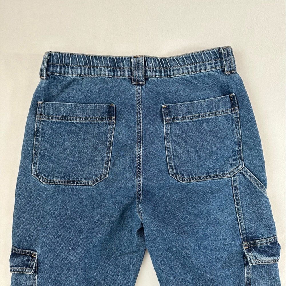 Wax Jeans Wide Leg Cargo Jeans Y2K Street Style Retro Inspired Womens Size L - Picture 8 of 13
